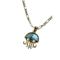 thumbnail image 3 of COLLAR DE MEDUSA AZUL DE ORO LAMINADO, 3 of 5