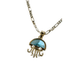 thumbnail image 3 of COLLAR DE MEDUSA AZUL DE ORO LAMINADO, 3 of 5