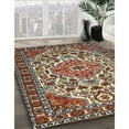 thumbnail image 3 of Ahgly Company Machine Washable Indoor Rectangle Traditional Light French Beige Brown Area Rugs, 2' x 4', 3 of 7