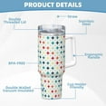 thumbnail image 5 of KLL Colorful Geometric Print 40oz Stainless Steel Insulated Car Cup Coffee Mug with Spillproof Lid - Keep Your Drink Hot or Cold on the Go, 5 of 8