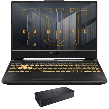 ASUS TUF Gaming 15 Gaming/Entertainment Laptop (Intel i5-11400H 6-Core, 15.6in 144Hz Full HD (1920x1080), GeForce RTX 3050, 8GB RAM, 2TB PCIe SSD, Win 10 Pro) with D6000 Dock