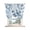Azure, Navy, White, variant on Blue Crab Coastal Tie Up Curtains for Kitchen Windows,Adjustable Rod Pocket Valance 45 Inch Short, Summer Beach Coral Conch Shell Window Treatment Balloon Roman Blind Shade, 52" x 45"