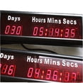 thumbnail image 4 of 1-inch 9Digits LED Event Timer Countdown/up Clock with Days Hours Mins Secs Max Up to 1000 Days Indoor LED Countdown Clock Red Color, 4 of 6