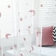 thumbnail image 5 of Cortina transparente bordada, cortina de gasa de ventana semi sombreada para balcón, dormitorio, comedor, 100x250 cm, rosa, 1 pieza Advancent LF0160-05B, 5 of 7
