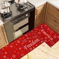 thumbnail image 4 of 4th of July Kitchen Mats Independence Day Patriotic Kitchen Rugs for Floor Non Slip Freedom Home Decor 2 Piece Set, 4 of 6