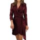 thumbnail image 1 of Vestido de lentejuelas Prolriy para mujer, moda de otoño e invierno, falda con cintura brillante, vestidos festivos para mujer, vestido de Nochevieja 2024, rojo M, 1 of 4