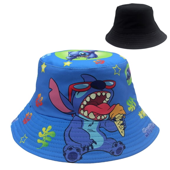 Stitch Kids' Fisherman Sun Hat with Playful Prints Outdoor Bucket Hat