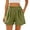 v#133Green705, variant on Rggeeun Women'S Shorts Elastic High Waist Solid Color Bubble Ruffle Wide Leg Soft Breathable for Summer Gym Classic Bottoms,Black,L