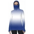 thumbnail image 6 of Fanxing Fishing Shirts for Men Big and Tall Hooded Sun Shirt with Mask Cover Long Sleeve UPF 50 Rash Guards Cooling Lightweight Hoodies Blue,XXL, 6 of 8