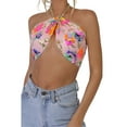 thumbnail image 3 of Txlixc Chaleco de verano femenino, cuello encadenado de lentejuelas Txlixc moda, 3 of 9
