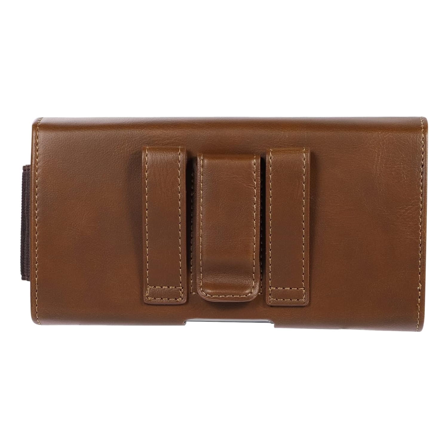 Brown Horizontal Pouch Case - Large