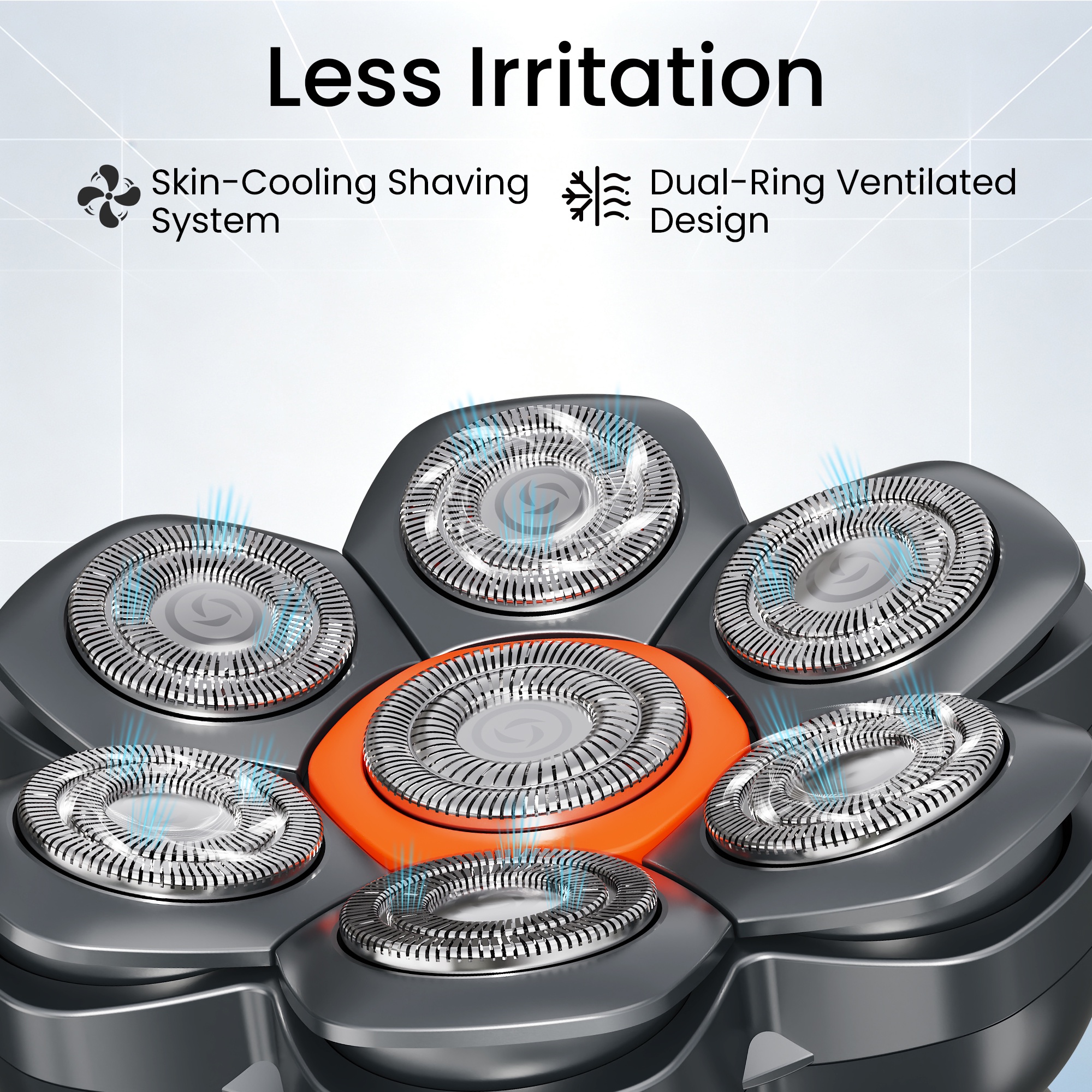 MAXGROOM 7D Floating Head Electric Shaver for Bald Men, Gray photo 4