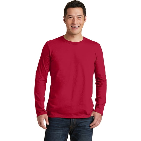 Gildan Men's 100 Percent Cotton Long Sleeve T-Shirt 64400