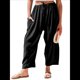 thumbnail image 3 of Pantalones Palazzo Harem Informales Holgados con Cordón para Mujer, para Verano, Playa, Viajes, Vacaciones, con Bolsillos. Negro XL, 3 of 6