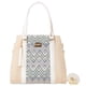 thumbnail image 1 of Bolso Yute De Mujer FANA Fauna Color Blanco Elegante La Quiero, M3989!!, 1 of 3