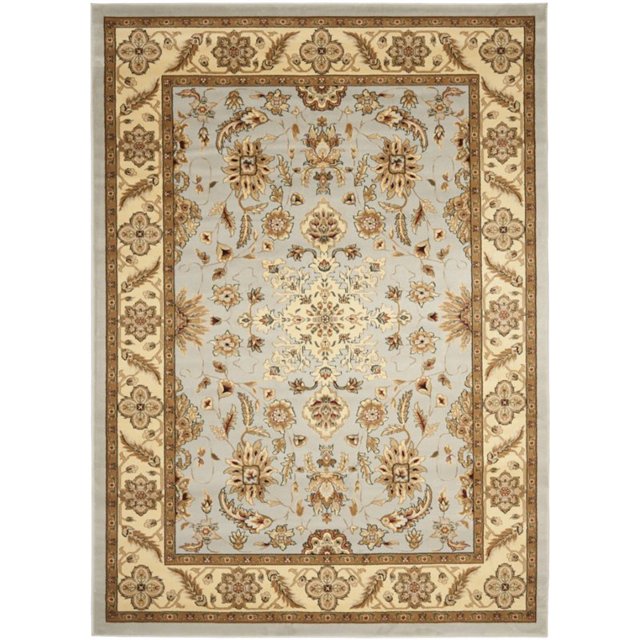 Safavieh Lyndhurst 5' Square Power Loomed Rug in Gray and Beige