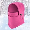 thumbnail image 4 of BAETEUY Men Women Winter Plush Drawstring Outdoor Full Face Cover Warm Hat Balaclava, 4 of 8