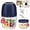 Blue, variant on Portable Electric Garlic Chopper, 2 Bowls(1 Cup&1.5 Cup) Cordless Mini Food Processor, Grind for Garlic, Onion, Meat (Blue)