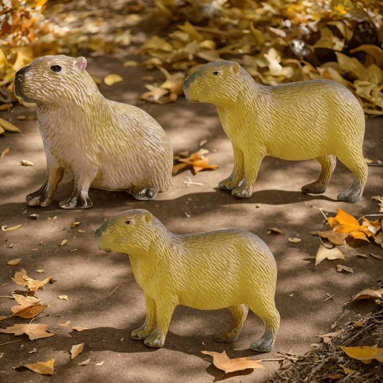 4 Pcs Simulation Capybara Model Home Accessories Capybaras Figures