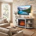 thumbnail image 5 of IHOMEadore 48" Fireplace TV Stand with 18" Electric Fireplace for TVs up to 55",  Entertainment Center Console for Living Room, 5 of 14