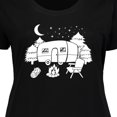 thumbnail image 4 of Inktastic Camper in a Star Filled Night Women's Plus Size T-Shirt, 4 of 5