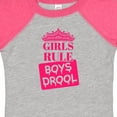 thumbnail image 4 of Inktastic Girls Rule, Boys Drool Girls Baby Bodysuit, 4 of 5