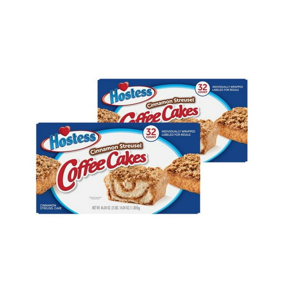 2 Pack | Hostess Cinnamon Streusel Coffee Cake (32 Count)