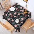 thumbnail image 2 of Pioneer Flower Floral Print Pattern Square Tablecloth, Waterproof Wipeable Spillproof Washable Table Cover for Home Kitchen Party Decor, 42"x42", 2 of 6