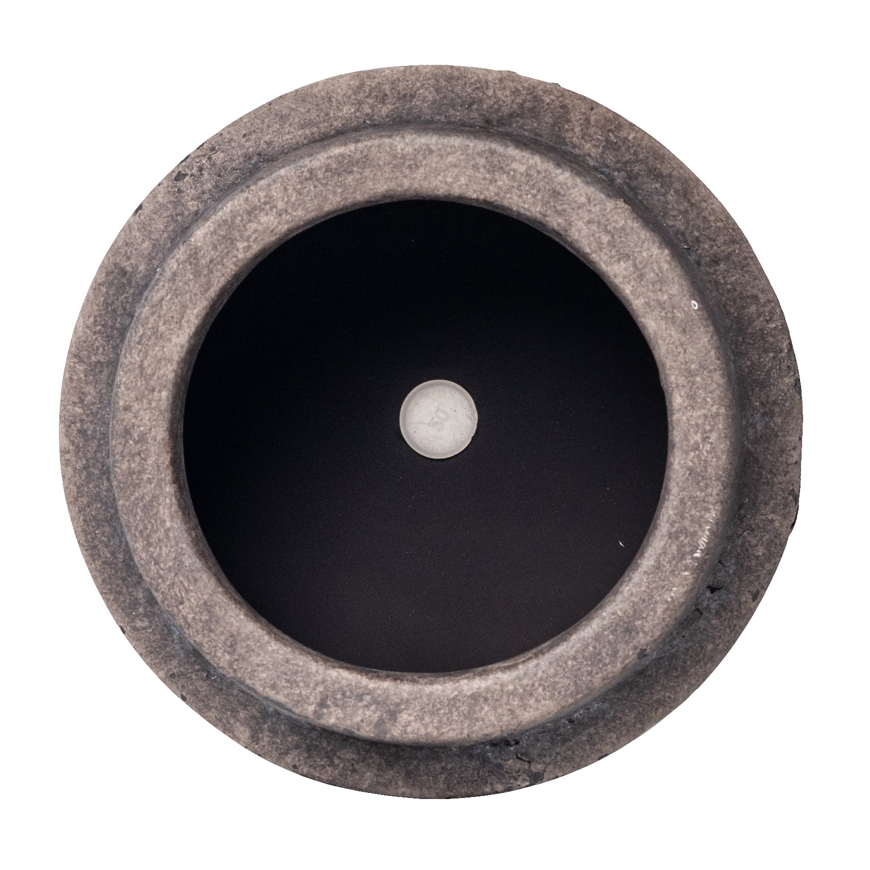 Better Homes & Gardens 6" x 6" x 5.4" Round Black Ceramic Alexander Plant Planter