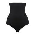 thumbnail image 2 of Women's Natural Shaping Girdle 3 Rows Hooks High Rise Butt Lifter Mesh Tight Fitting Panties Underwear BLACK L, 2 of 5