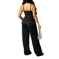 thumbnail image 2 of Gzhioc Women Summer Outfits Solid Color Sleeveless Camisole Crop Tops and Casual Drawstring Wide Leg Pants,XS-XXL, 2 of 3