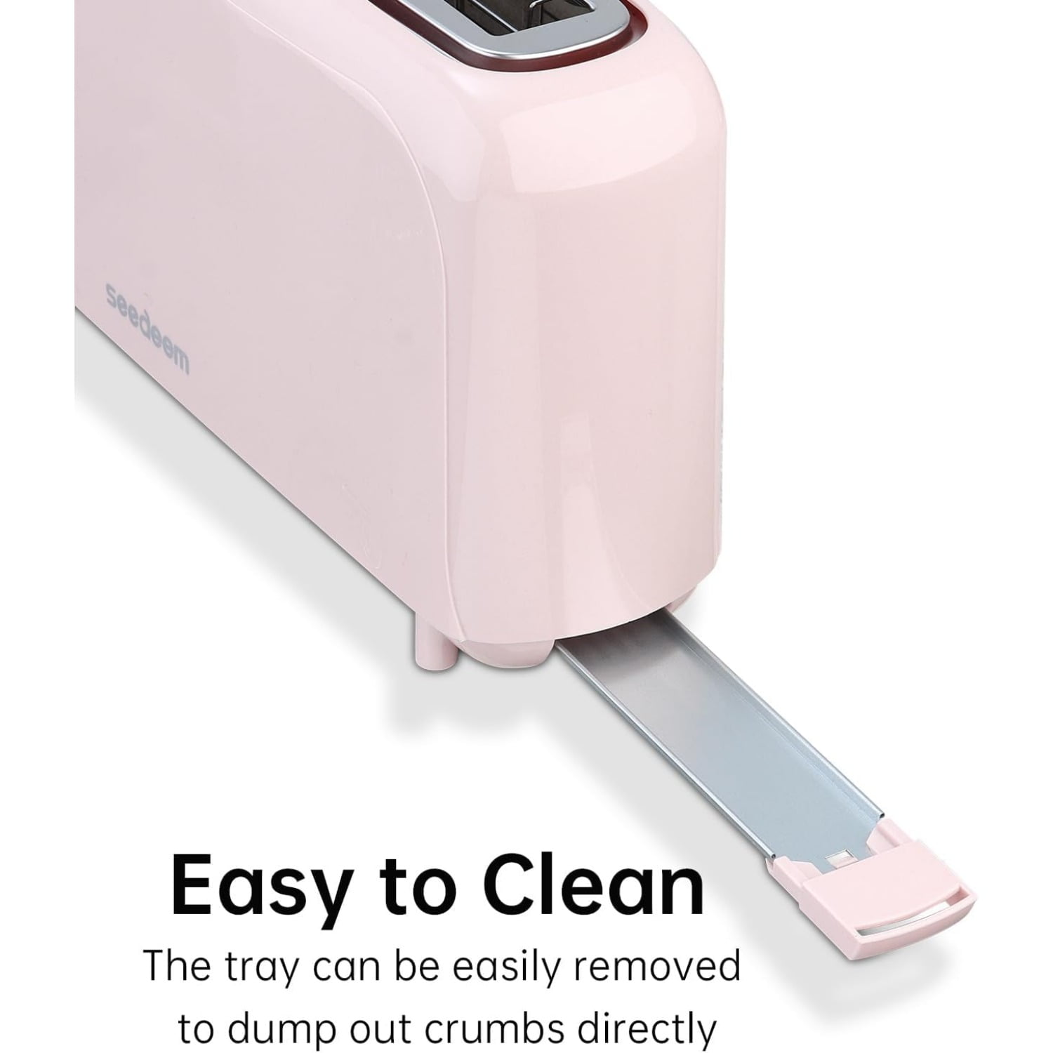 2-Slice Slim Toaster, 6 Shade Settings, Pink photo 6