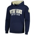 thumbnail image 2 of Men's Colosseum Navy Notre Dame Fighting Irish Double Arch Pullover Hoodie, 2 of 3