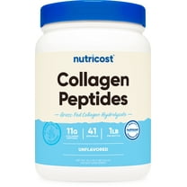 Nutricost Collagen Hydrolysate (Bovine) Powder - Grass Fed, 1LB, Supplement