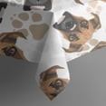 thumbnail image 5 of Cute Doberman and Dog Footprint Square Tablecloth,Waterproof Square Table Cover,Wipeable Spillproof Washable Table Cover for Home Kitchen Party Decor 42"X42"(107x107cm), 5 of 6