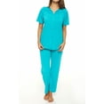 thumbnail image 2 of Women's Shadowline 76280 Petals Pajama Set (Red XL), 2 of 3