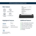 thumbnail image 4 of Wireless Portable Printer - Bluetooth Thermal Printer for Travel, Mobile Office, School, Home Compatible with iOS Android,Black, 4 of 6