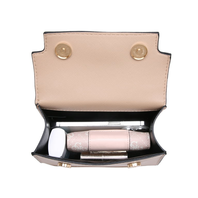 XB Womens Faux Leather Mini Satchel Crossbody Bag with