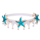 thumbnail image 1 of Diadema sirena estrella de mar diademas bohemias boda flor océano estrella de mar concha diadema de encaje elástico, 1 of 5