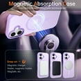 thumbnail image 5 of BENTOBEN Case for iPhone 17 Compatible with Mag-Safe 6.3" Metal Frame Slim Tpu Matte Shockproof Protective Cover Light Purple, 5 of 8