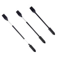 thumbnail image 1 of 3Pcs Makeup Mini Spatulas Little Make up Spatulas Set with Retractable Handle Reusable Kitchen Tiny Spatulas for Nail Polish Ketchup Lotions Black Spatula Brush, 1 of 8