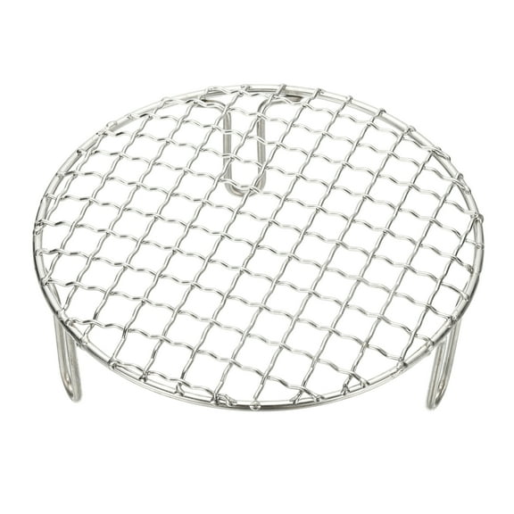 6.5 Inch Round Cooking Rack, Stainless Steel Canning Racks with Legs, Barbecue Mesh Grill for Baking Cooling Steaming Cookware