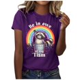 thumbnail image 1 of WEAIXIMIUNG T-Shirts Unis pour Femmes Pack T-Shirts Graphiques Vêtements d'Été Manches Courtes, 1 of 4