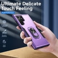 thumbnail image 5 of Full Body Protective Phone Case for Galaxy S22 Ultra Case 5G, Heavy Duty Shockproof Cover Samsung Galaxy S22 Ultra Case [Dual Layer][Hard PC Back],Built in Finger Ring Stable Magnetic Ring Kickstand, 5 of 8