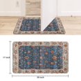 thumbnail image 6 of Boho Blue Carpet Door Mat Welcome Door Mat for Front Door, Home Entrance, Yard, Floor, Patio, Non Slip Spring Summer Welcome Mat Indoor Outdoor Doormat 30"*17", 6 of 6