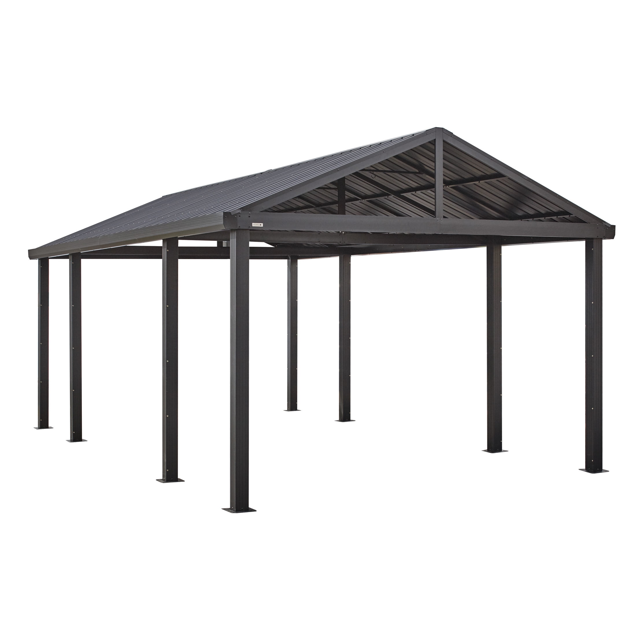 Sojag Samara 12 x 20 x 10 ft Black Carport