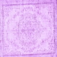 thumbnail image 1 of Ahgly Company Indoor Square Persian Purple Traditional Area Rugs, 5' Square, 1 of 4