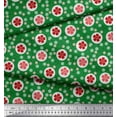 thumbnail image 3 of Soimoi Rayon Fabric Dot & Floral Artistic Print Fabric by Yard 56 Inch Wide, 3 of 3