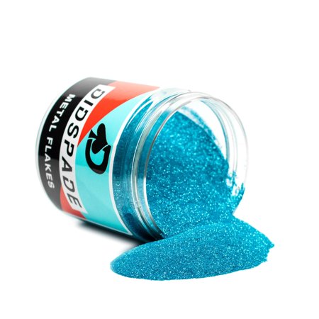 Sky Dive 0.004 Metal Flake - Light Blue Micro Flake for Car Paint - Solvent Resistant Glitter - Auto Flake Paint - 2oz