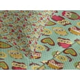 thumbnail image 4 of Ambesonne Owls Quilted Bedspread Set 3 Pcs, Ornate Birds, Queen Size, Multicolor, 4 of 5